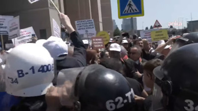 Adliye önü karıştı: Avukatlara polis müdahalesi