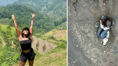 Turist kadın ölümle burun buruna: Dört gündür yanardağın içinde mahsur