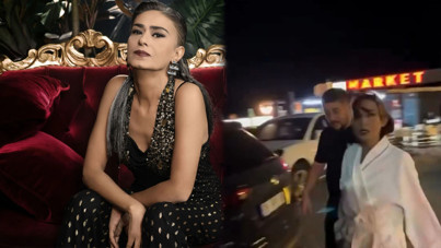 Yıldız Tilbe bornozuyla direksiyon başında görüntülendi