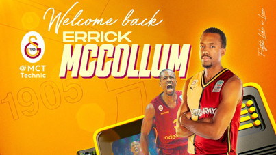 Errick McCollum, Galatasaray'a 3 kupalı şampiyon olarak döndü
