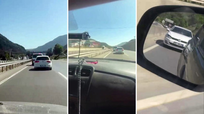 Sirenleri umursamadı, yangına giden ekibe yol vermedi