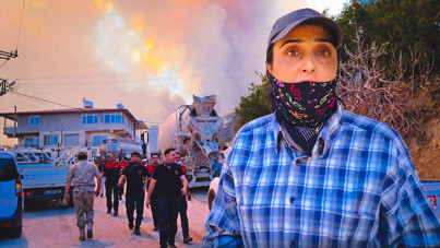 Yangının ortasında yürek burkan sözler: 'Her şey tekrardan bitti'