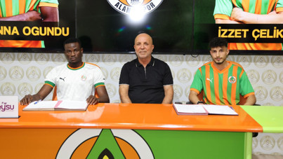 Alanyaspor'dan Ogundu ve İzzet'e imza töreni
