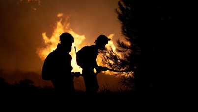 Çeşme’de orman yangını