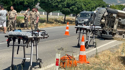 Kaza sonrası birbirlerine girdiler: 4 jandarma yaralandı, 5 gözaltı