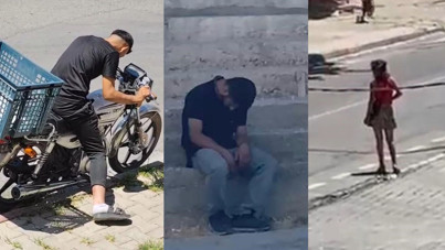 Sokak ortasında adeta zombiye dönüştüler