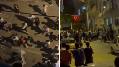 Mendili vermedi, mahalle saniyeler içinde savaş alanına döndü