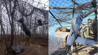 Savaşta yeni silah: Balık ağıyla dron avı