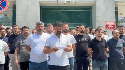 TIR şoförleri Gürcistan'a tepki için toplandı