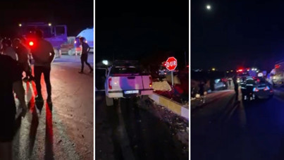 Işıksız kavşakta feci kaza: 1'i ağır, 7 yaralı
