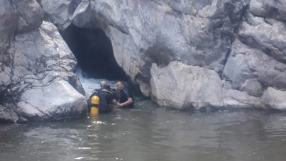 Kanyondaki şelaleden düşen kişi hayatını kaybetti