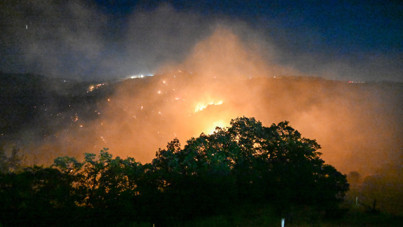 Manisa'daki yangın Uşak'a sıçradı: Evler tahliye edildi