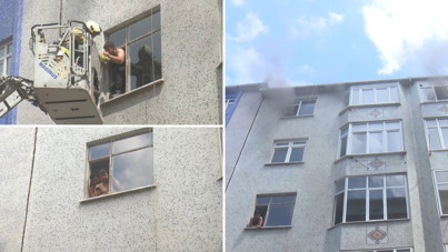 Bahçelievler'de yangın: 3 kişi mahsur kaldı