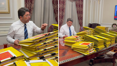 Bakan Tunç'tan soru önergesi 'gösterisi'