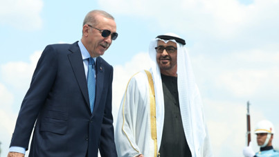 Erdoğan'dan Nahyan'a sıcak karşılama