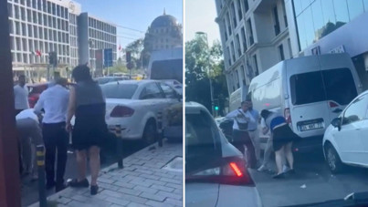 Kadın yolcu taksiciye saldırdı: 'Beynini dağıtırım senin'