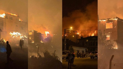 Sakarya yangını büyüdü! Alevler tahliye edilen mahalleyi sardı