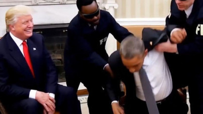 Trump, Obama'yı 'kelepçeletip hapse attı'