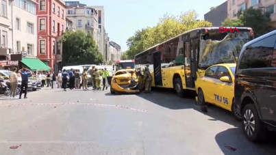 Beyoğlu'ndaki zincirleme kazada yaralanan işçi öldü