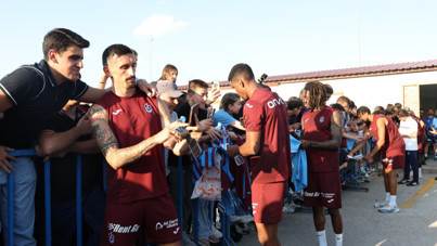 Trabzonspor - taraftar buluşmasında izdiham