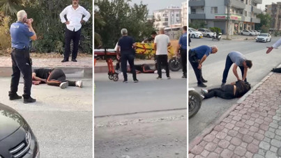 Motosikletten indi, oğlunu defalarca bıçakladı