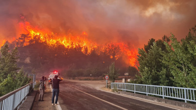 Safranbolu’da orman yangını: 10 köy boşaltıldı