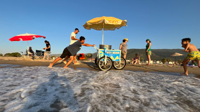 Denizin dalgaları, Samet’in hayallerini durduramıyor