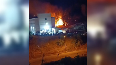 Düğün sonrası atılan havai fişek yangına neden oldu