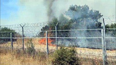 Bu da ithal yangın: Sınıra dayandı