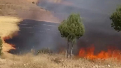 Yaktığı alevlerin arasında kalıp can verdi