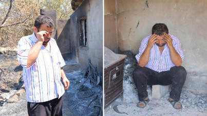 Gördü, ağlamaya başladı