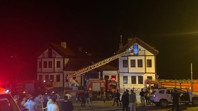 Korkutan yangın: Bina boşaltıldı