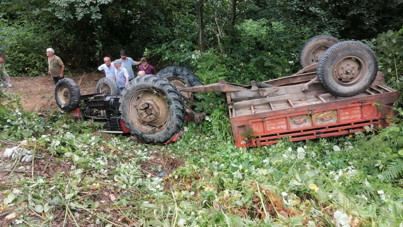 Takla atan traktörünün altında kalan sürücü öldü
