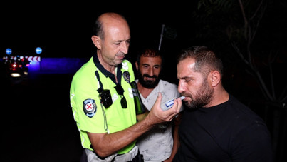 Çıkan promile sevindi, polislere teşekkür etti