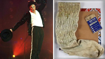 Pop müziğin kralının kirli çorabı binlerce dolara satıldı