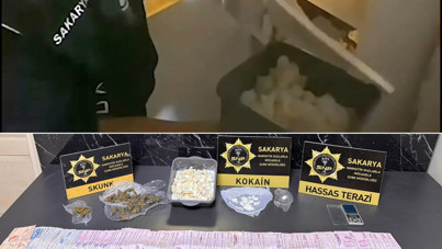 Kombi dolabından 1 kilo kokain çıktı