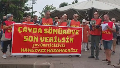 Fındıklı’daki çay fabrikasına yürümek isteyen üreticilere polis izin vermedi