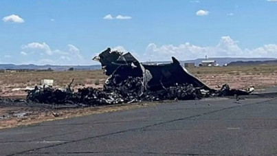 Hasta nakil uçağı düştü: Dört kişi öldü