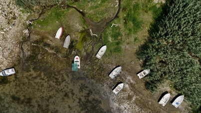 Sapanca Gölü'nde su seviyesi kritik eşiği aştı, taş kalıntılar ortaya çıktı