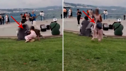 Banktaki çantayı çocuğa çaldırdılar