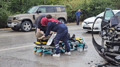 TEM'de feci kaza: 10 araç birbirine girdi