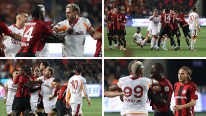 Gaziantep-Galatasaray maçında ortalık karıştı