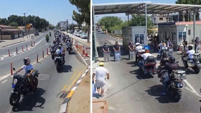 KKTC-GKRY sınırında gerginlik: Rum motosikletliler geçişleri engelledi