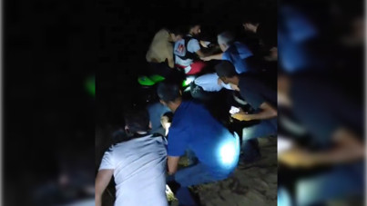 Piknik kabusa döndü: Su yükseldi, nehirde mahsur kaldılar!