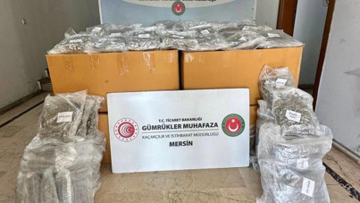 Mersin Limanı'nda 587 kilogram esrar bulundu