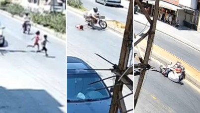 Motosikletin çarptığı kardeşlerden biri öldü, diğerinin durumu ağır