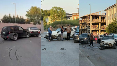Eşine öfkelendi kendi aracıyla eşinin aracını hurdaya çevirdi