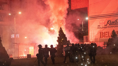 Sırbistan savaş alanına döndü