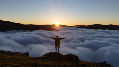 Gümüşhane’de gören mest oldu: Adeta bir sis denizi