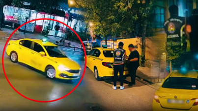 Aracını anne ve çocuklarının üzerine süren taksici yakalandı